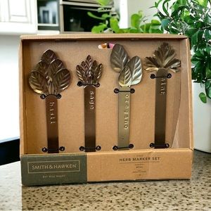 🔴 3/$25 Smith & Hawken 4 Piece Metal Herb Market Set NWT